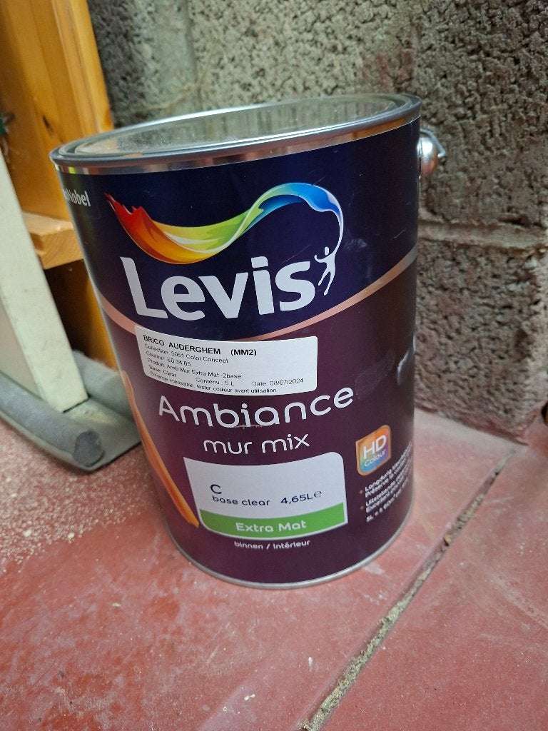 LEVIS verfblik fresh orange 5L (nieuw, ongeopend), Ophalen, 5 tot 10 liter, Nieuw, Oranje
