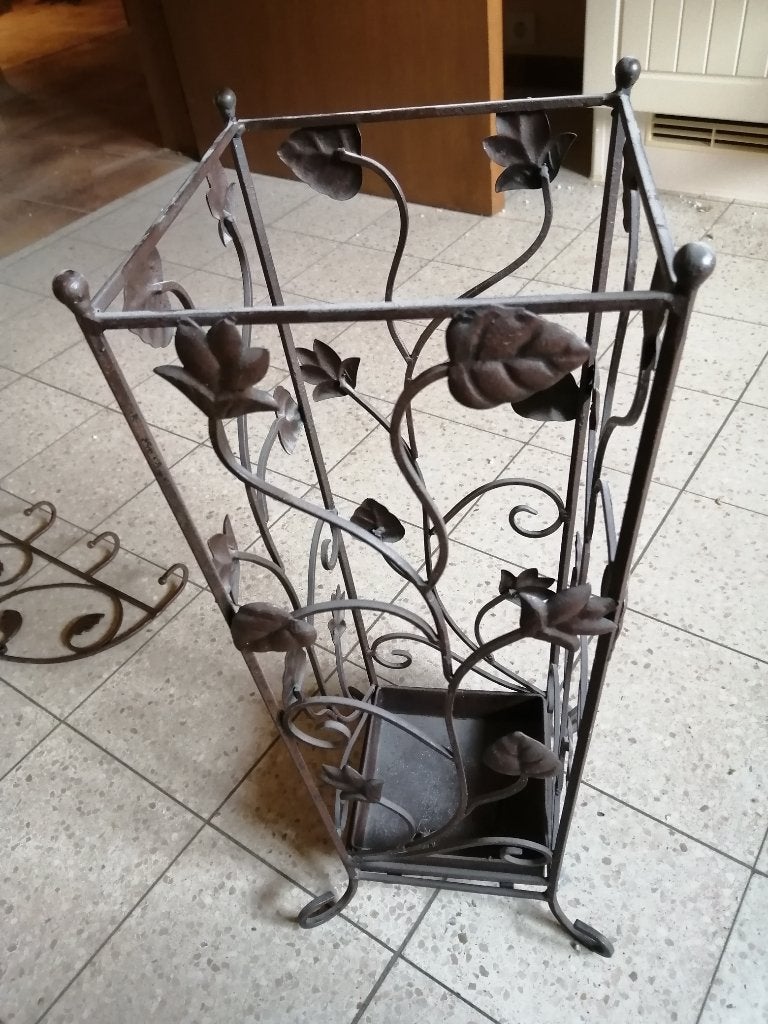 Porte parapluie et porte manteau vintage, Maison & Meubles, Enlèvement, Utilisé, Métal