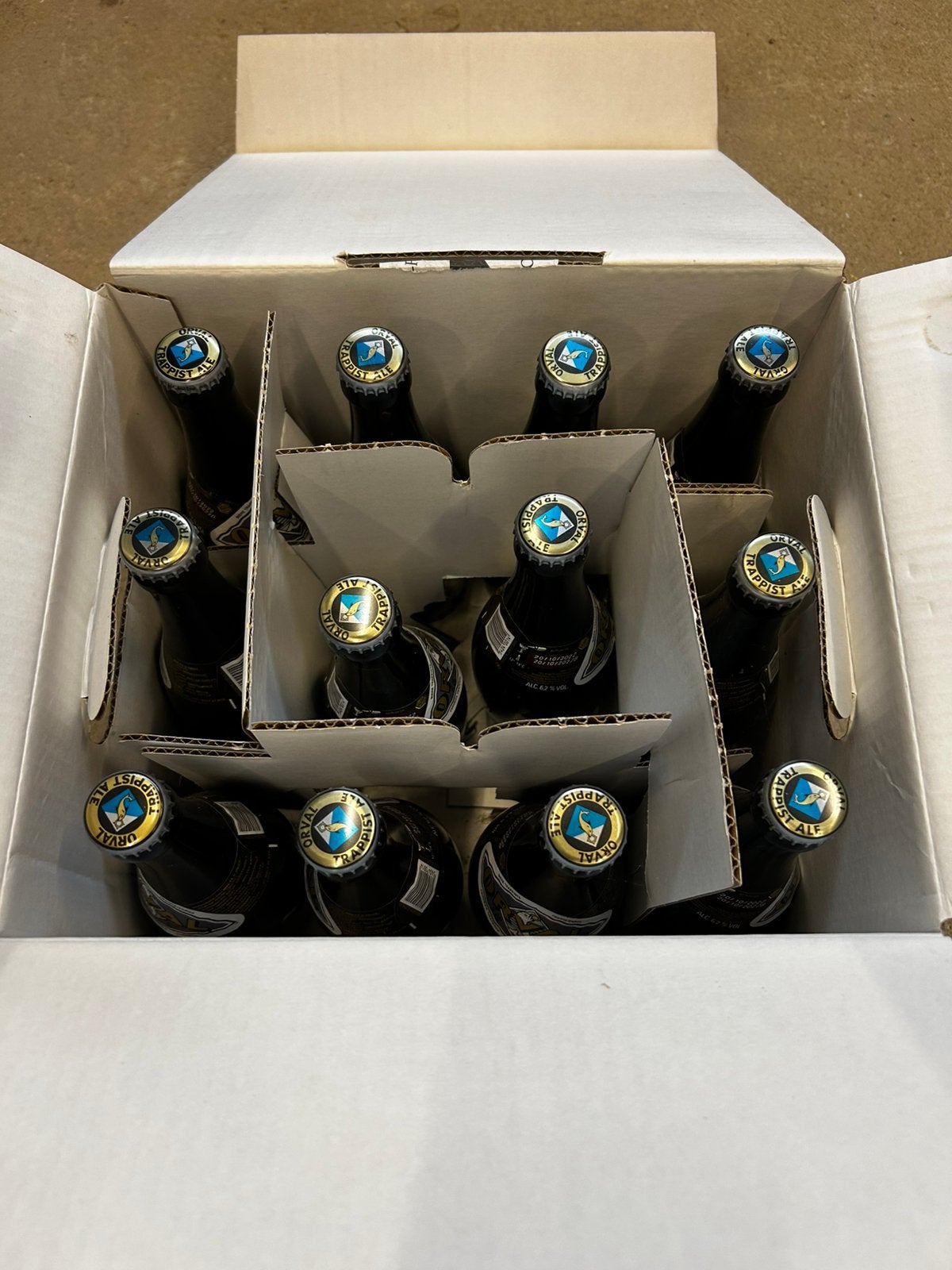 Pack 12 bouteilles Orval 2022 vidanges comprises, Collections, Enlèvement, Comme neuf, Bouteille(s)