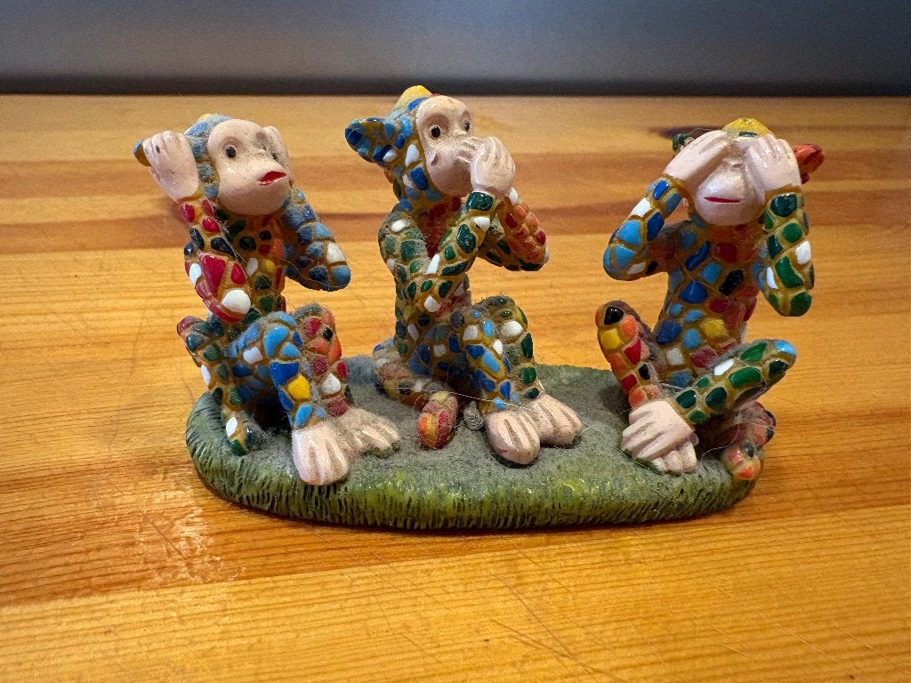 beeldje aapjes, Ophalen, Zo goed als nieuw
