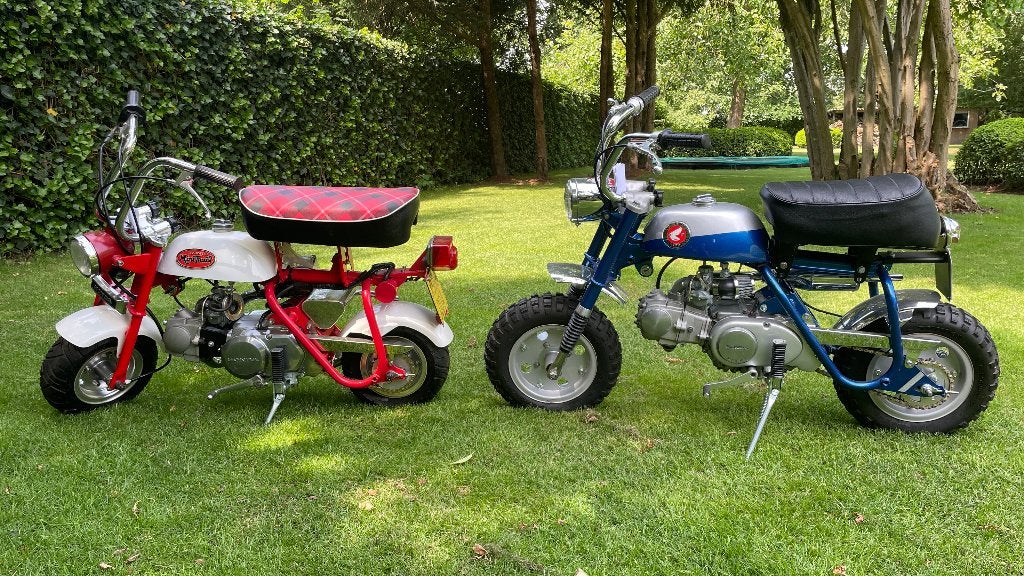 2x honda Monkey Mini Trail ( Z50A + Z50M ), Autres modèles, Comme neuf, Classe B (45 km/h), Enlèvement