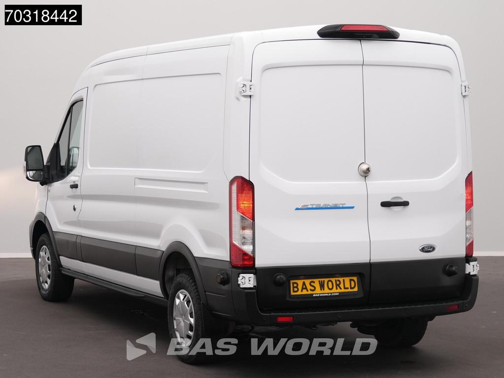 Ford e-Transit 184pk Elektrisch 68kWh 317km WLTP L3H2 Navi A, Automaat, Stof, Gebruikt, Parkeersensor