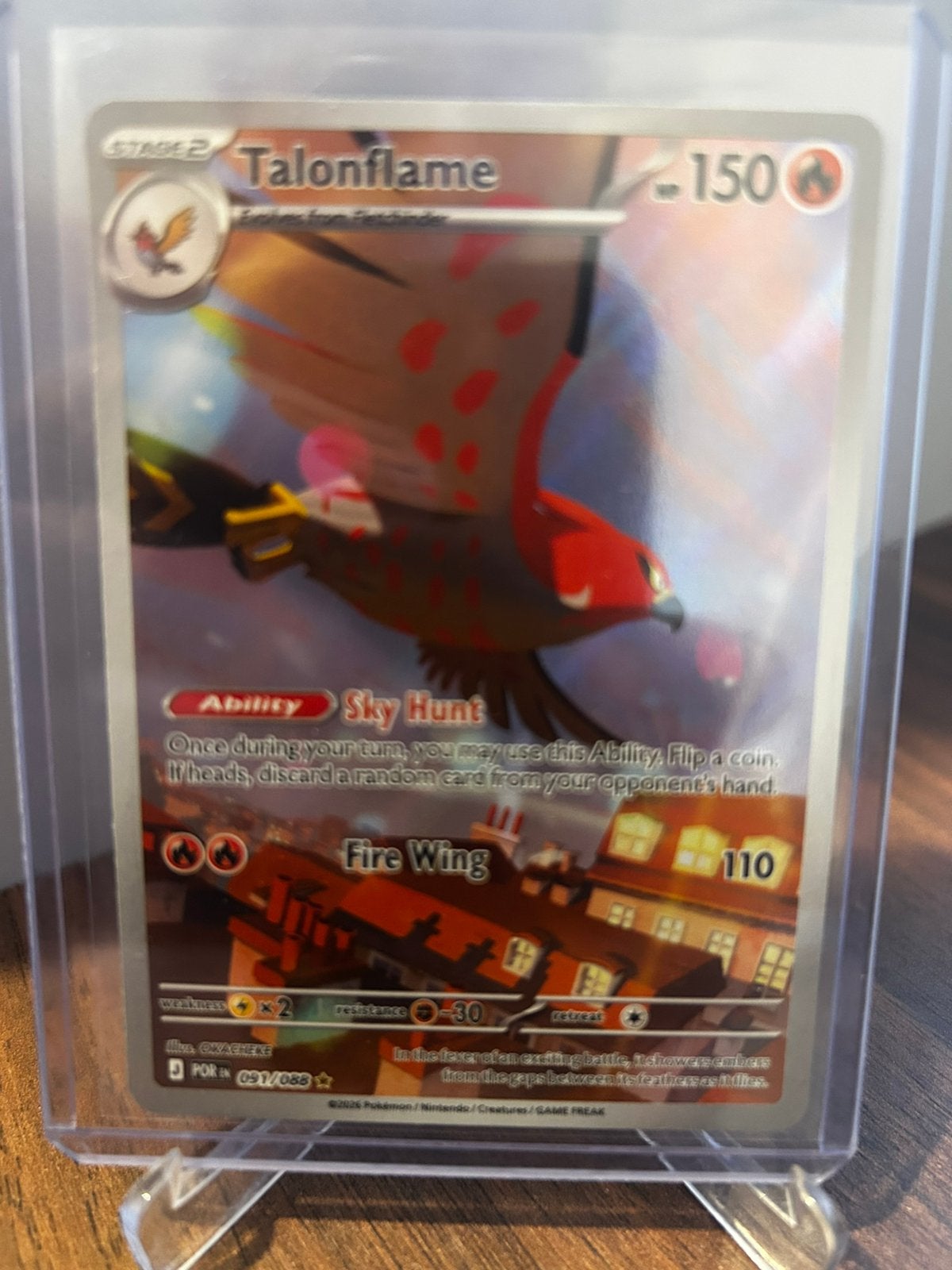 Pokemon talonflame perfect order, Ophalen of Verzenden, Zo goed als nieuw, Booster
