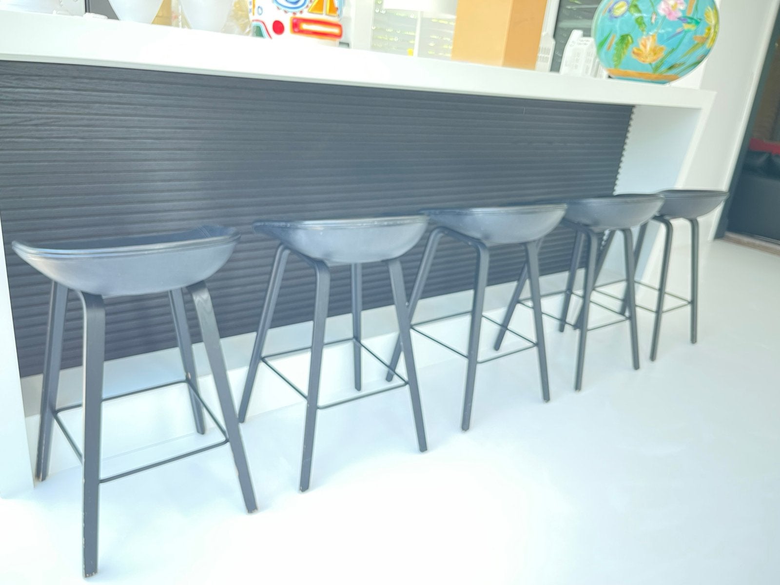 5 Bag barstoelen, Enlèvement, Utilisé