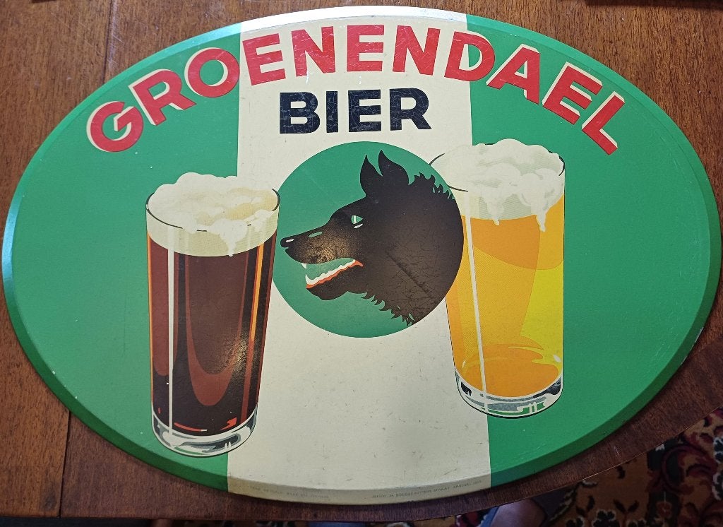 Panneau publicitaire pour bière Groenendael, Collections, Enlèvement ou Envoi