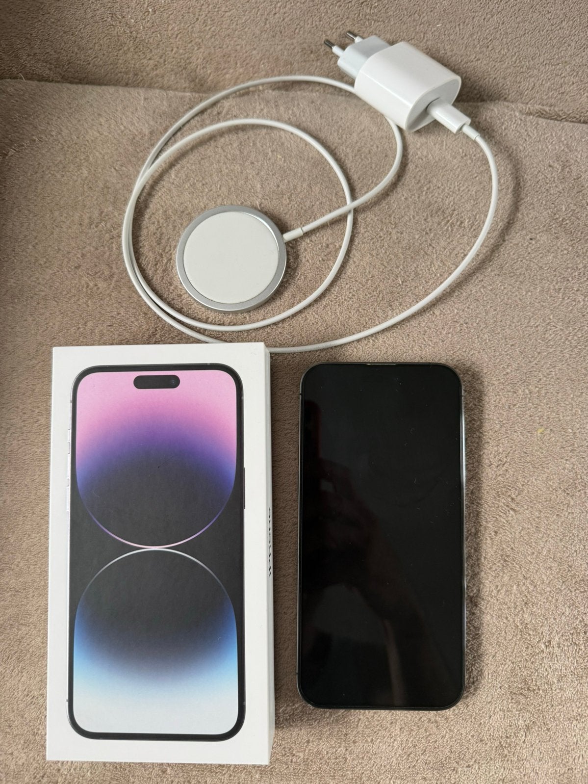 Iphone 14 Pro Max 128gb batterijcontitie 85%, 128 GB, Enlèvement, Utilisé, Sans abonnement