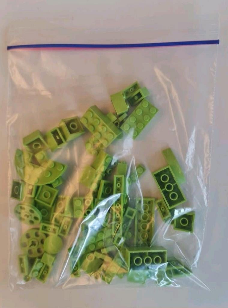 Lego losse onderdelen / blokken :  groene tinten deel 1, Enlèvement ou Envoi, Lego