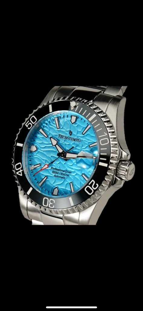 Tecnotempo Automatic Diver 500M/50ATM WR horloge, Overige merken, Staal, Staal, Polshorloge