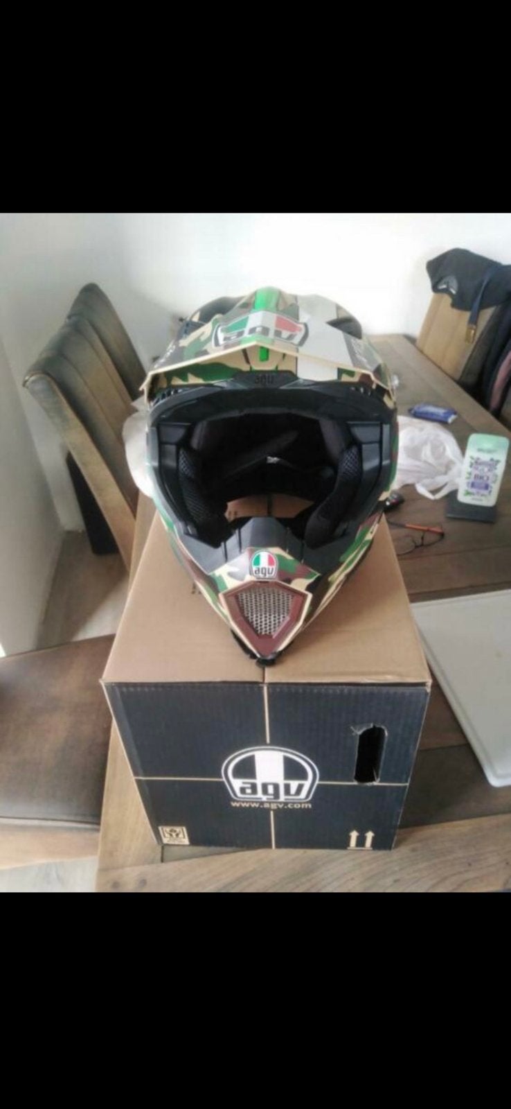 AGV AX-8 variolé L crosshelm, Motoren, Kleding | Motorhelmen, Ophalen, L, AGV
