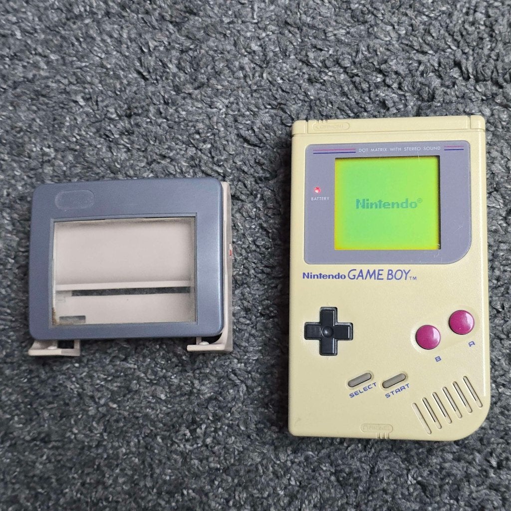 Defecte Gameboy DMG met vergrootglas, Consoles de jeu & Jeux vidéo, Consoles de jeu | Nintendo Game Boy, Enlèvement ou Envoi, Ne fonctionne pas