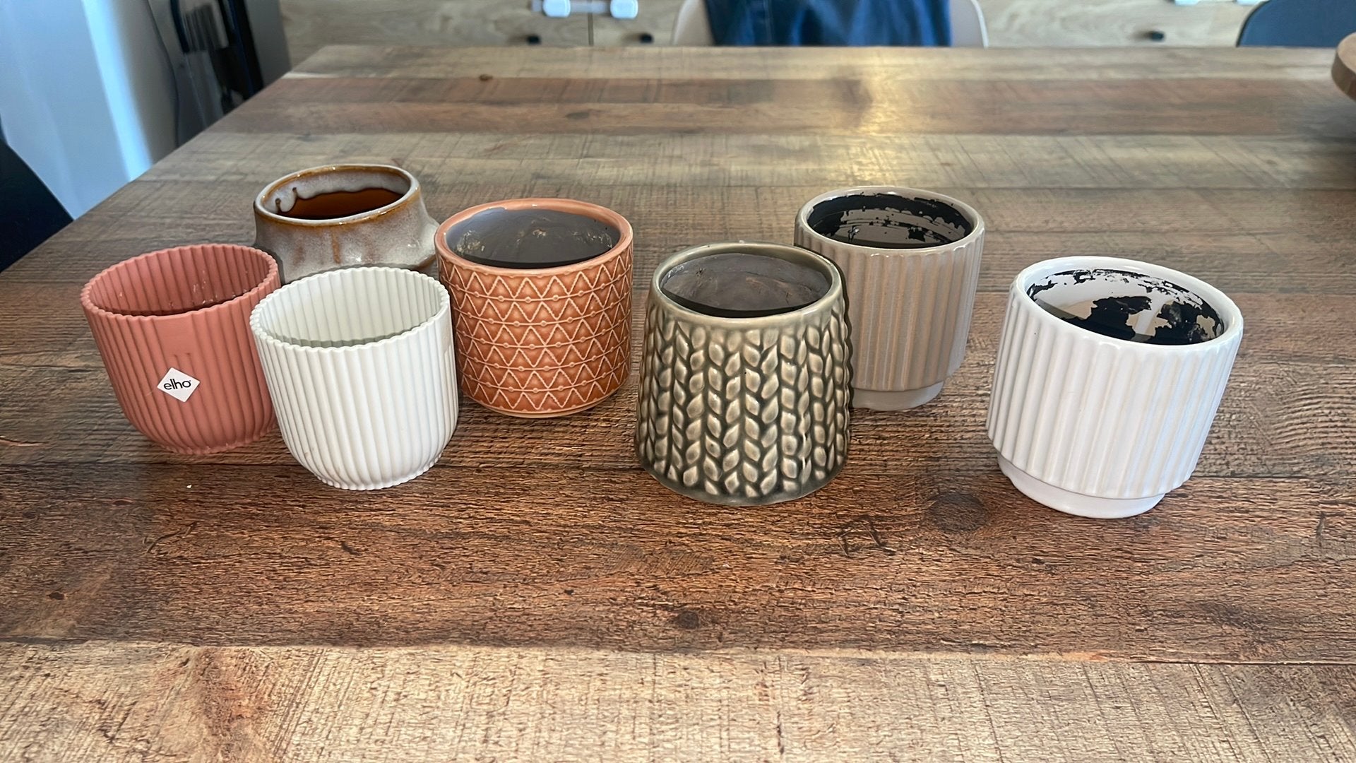 Lot de 7 mini pots, Jardin & Terrasse, Enlèvement, Comme neuf