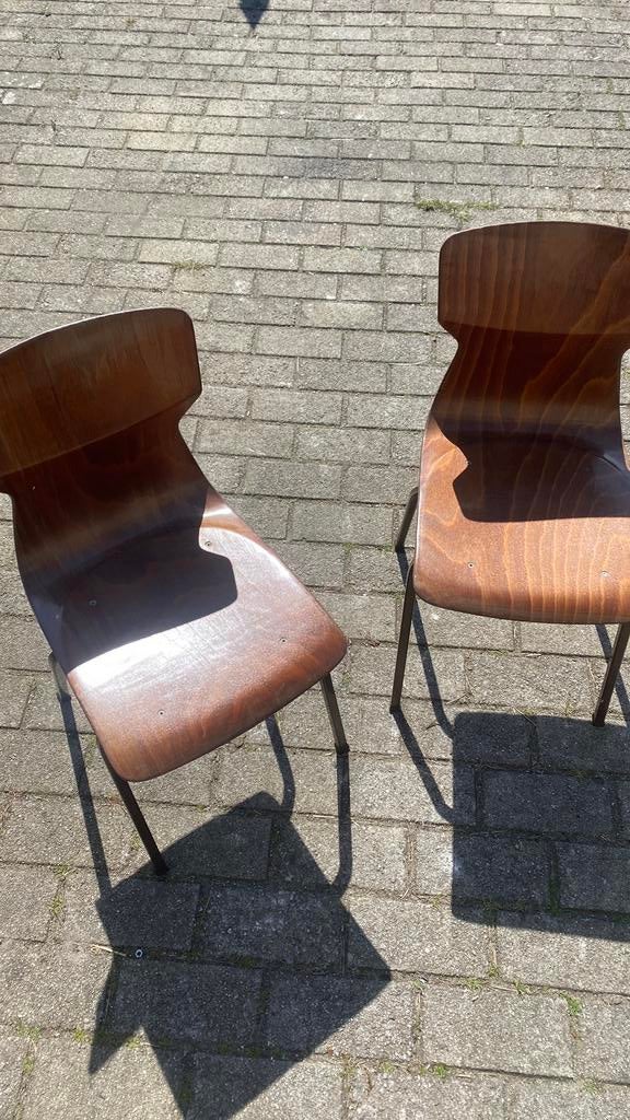 Kinderstoel jaren 70 set, Gebruikt, Bruin, Ophalen of Verzenden, Hout
