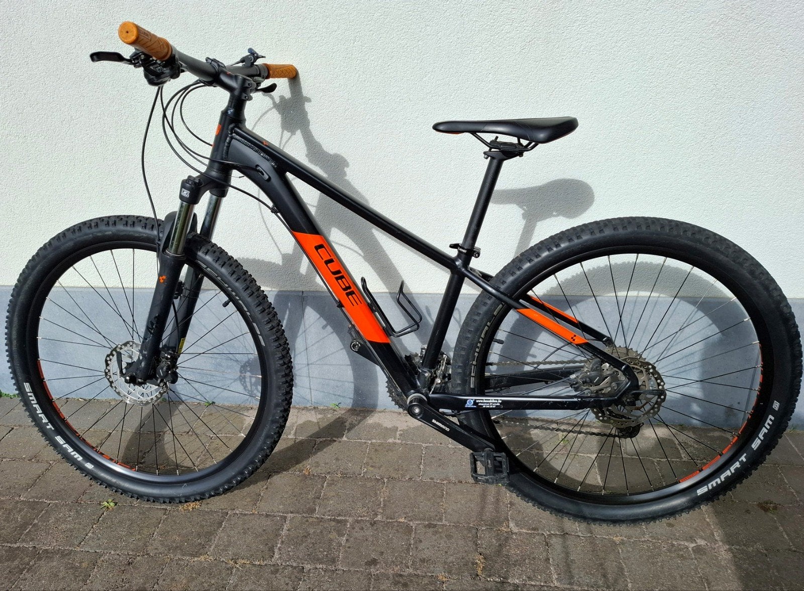 Mountainbike CUBE oranje/zwart 14" 27,5", Fietsen en Brommers, Heren, Zo goed als nieuw, Schijfrem, Ophalen