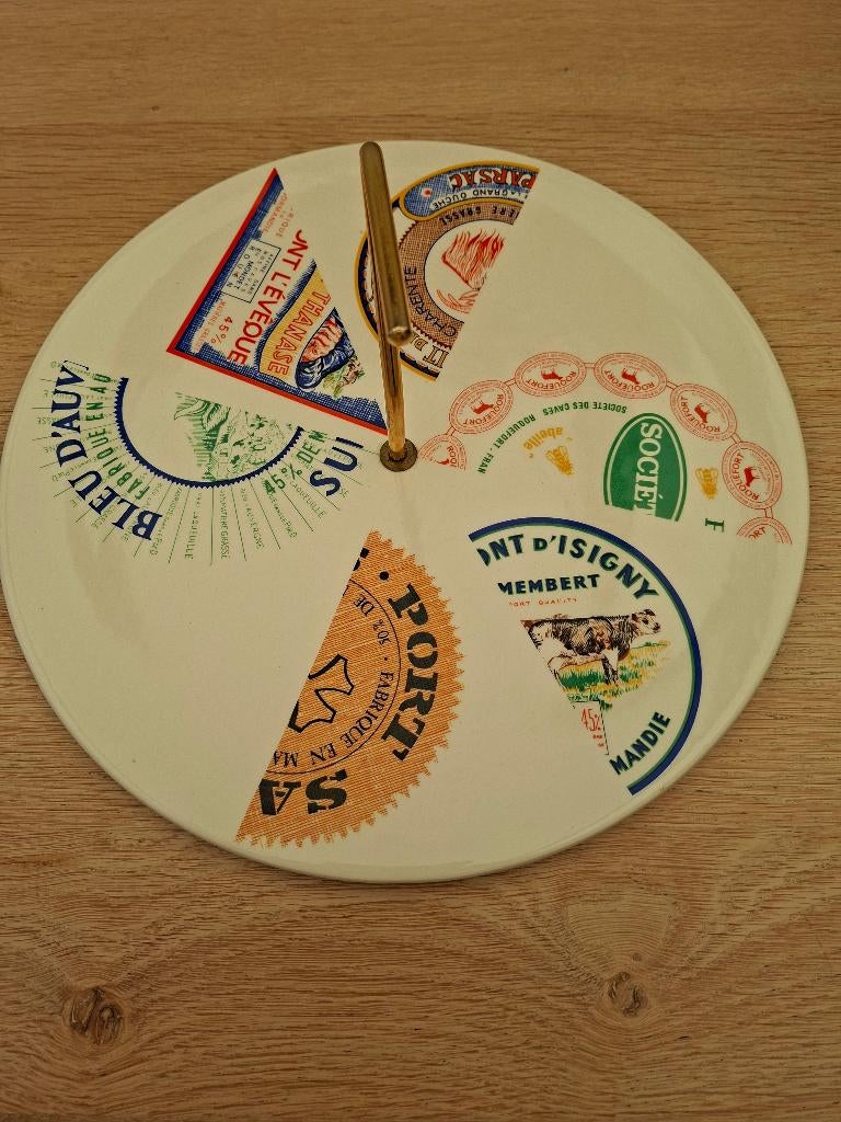 Kaasborden met serveerbord, Huis en Inrichting, Keuken | Servies, Ophalen, Zo goed als nieuw, Boerenbont, Compleet servies