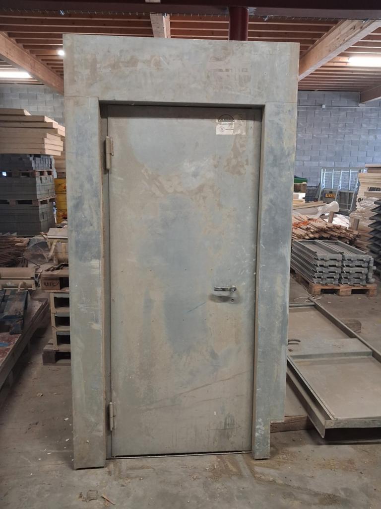 Porte de chantier, Bricolage & Construction, Châssis & Portes coulissantes, Enlèvement, Utilisé, Métal, Autres types