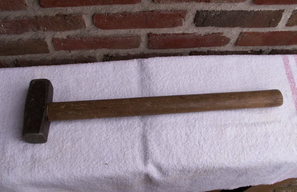 Hamer, 1,5 kg., met lange steel., Ophalen of Verzenden, Zo goed als nieuw