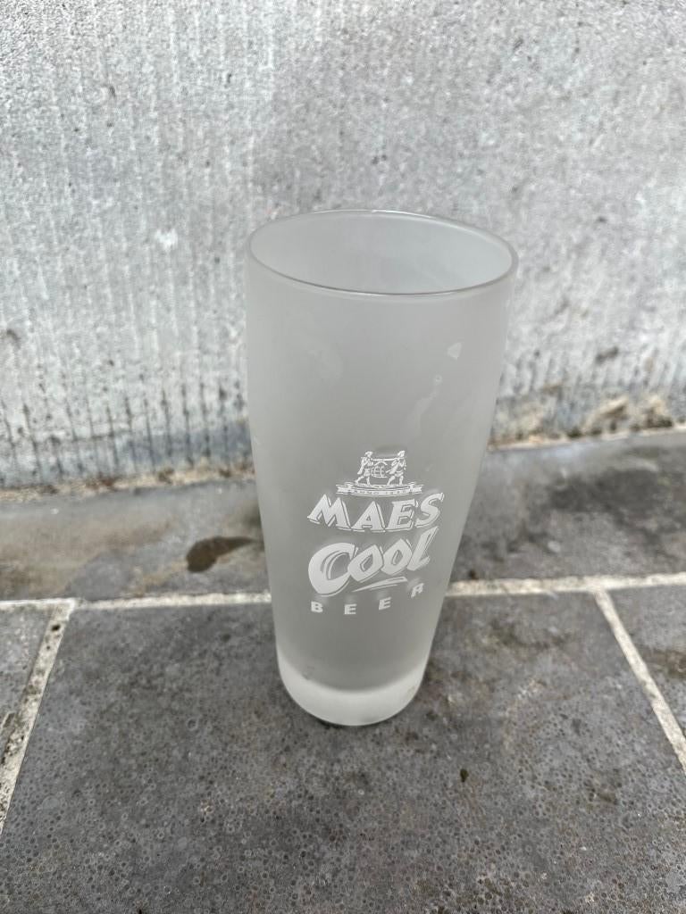 Verre de bière fraîche Maes - 25cl, Enlèvement ou Envoi