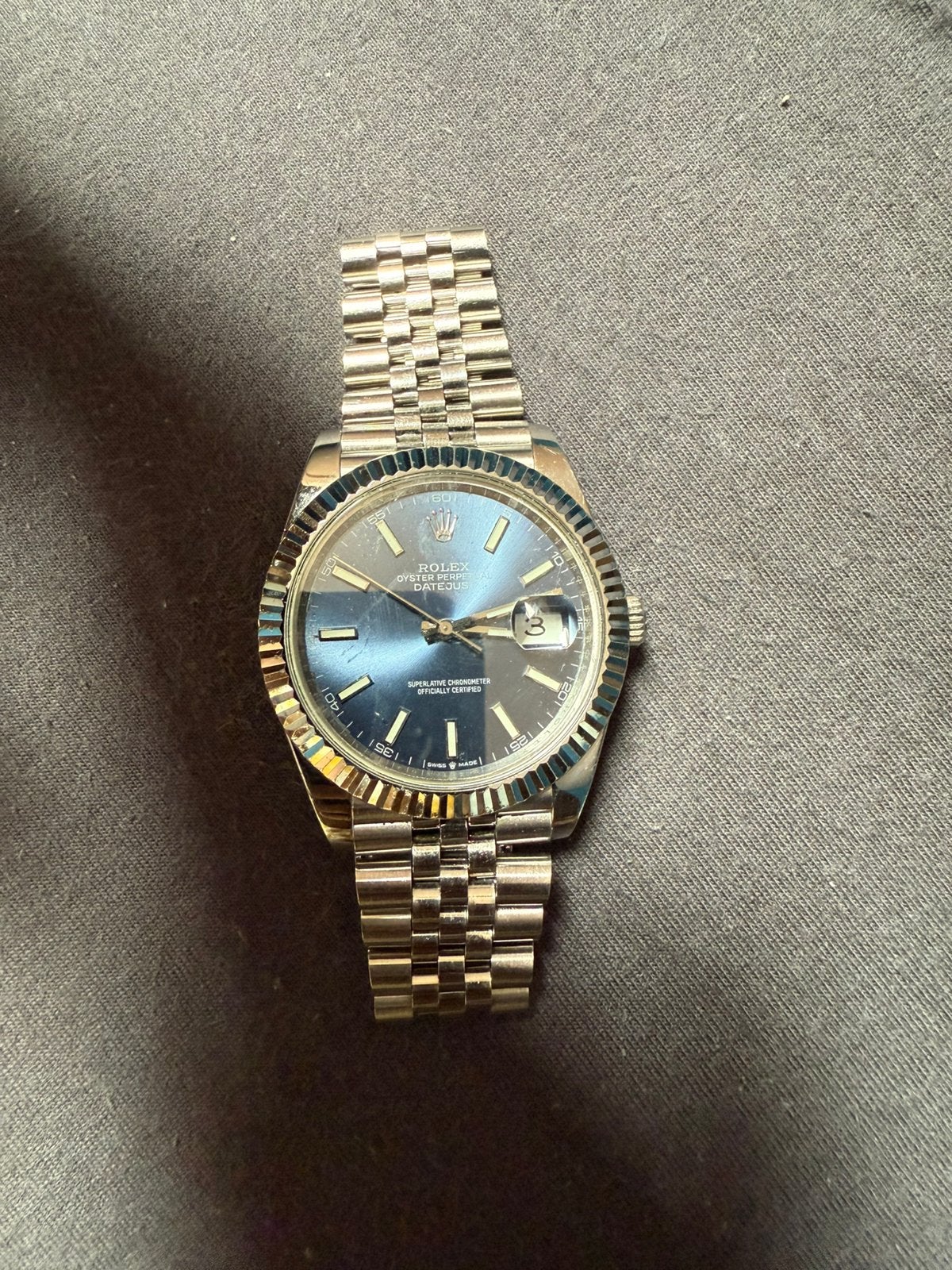 Rolex Datejust 41, Bijoux, Sacs & Beauté, Montres | Hommes, Montre-bracelet, Rolex, Enlèvement ou Envoi, Utilisé