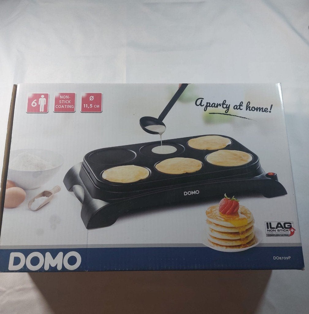Mini-crêpière DOMO neuve, Ophalen of Verzenden, Nieuw