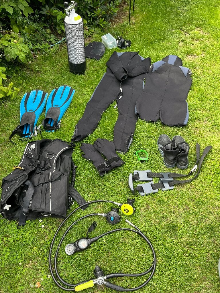 Complete duikgerief uitrusting, Watersport en Boten, Ophalen, Gebruikt