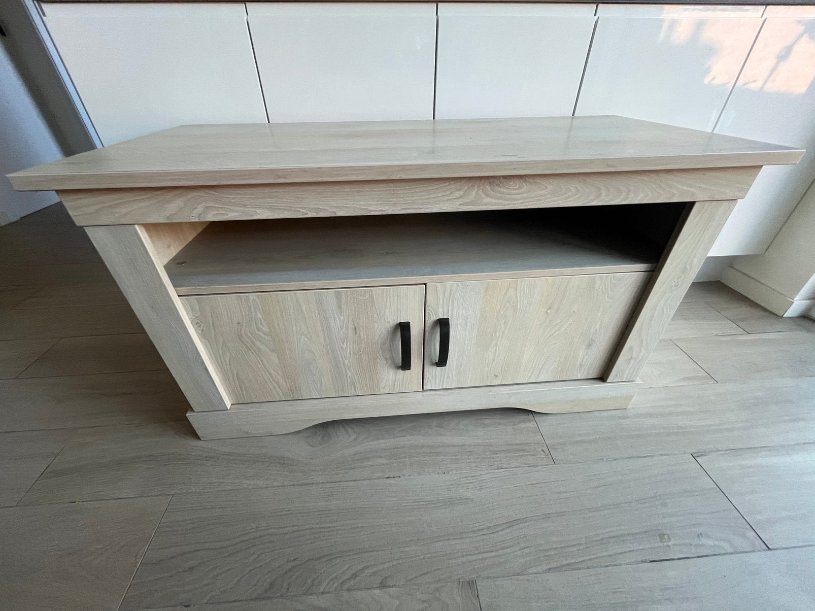 TV meubel/kast, Huis en Inrichting, Kasten |Televisiemeubels, Ophalen, 100 tot 150 cm, Zo goed als nieuw, Minder dan 100 cm