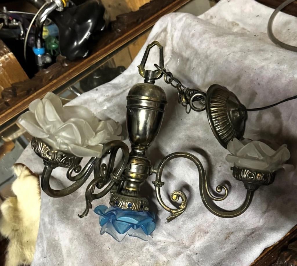 Lustre en bronze, Antiquités & Art, Enlèvement
