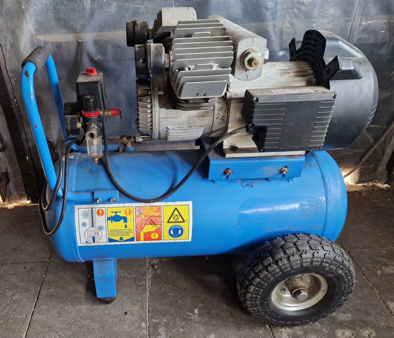 compressor.  airpress lm50-350, Ophalen, Gebruikt, 10 bar of meer, Mobiel