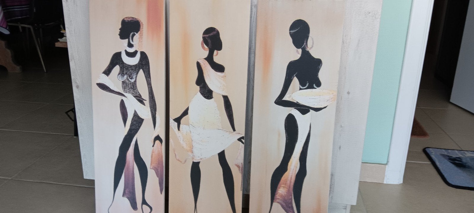 Drieluik canvas, Ophalen