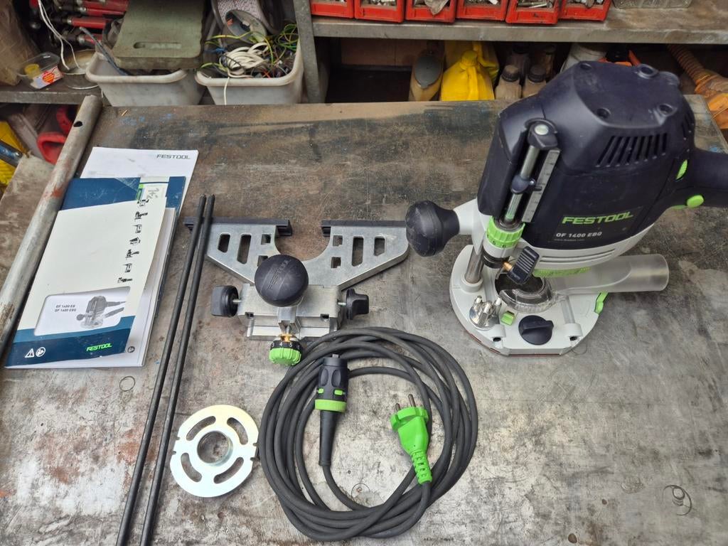 FESTOOL OF1400 EBQ-Plus bovenfrees, Doe-het-zelf en Bouw, Gereedschap | Freesmachines, Ophalen, Benzine, Zo goed als nieuw, Bovenfrees
