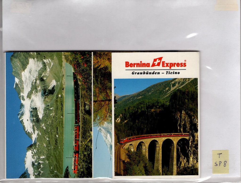 Livret suisse sur le Bernina Express, Envoi, Neuf, Train