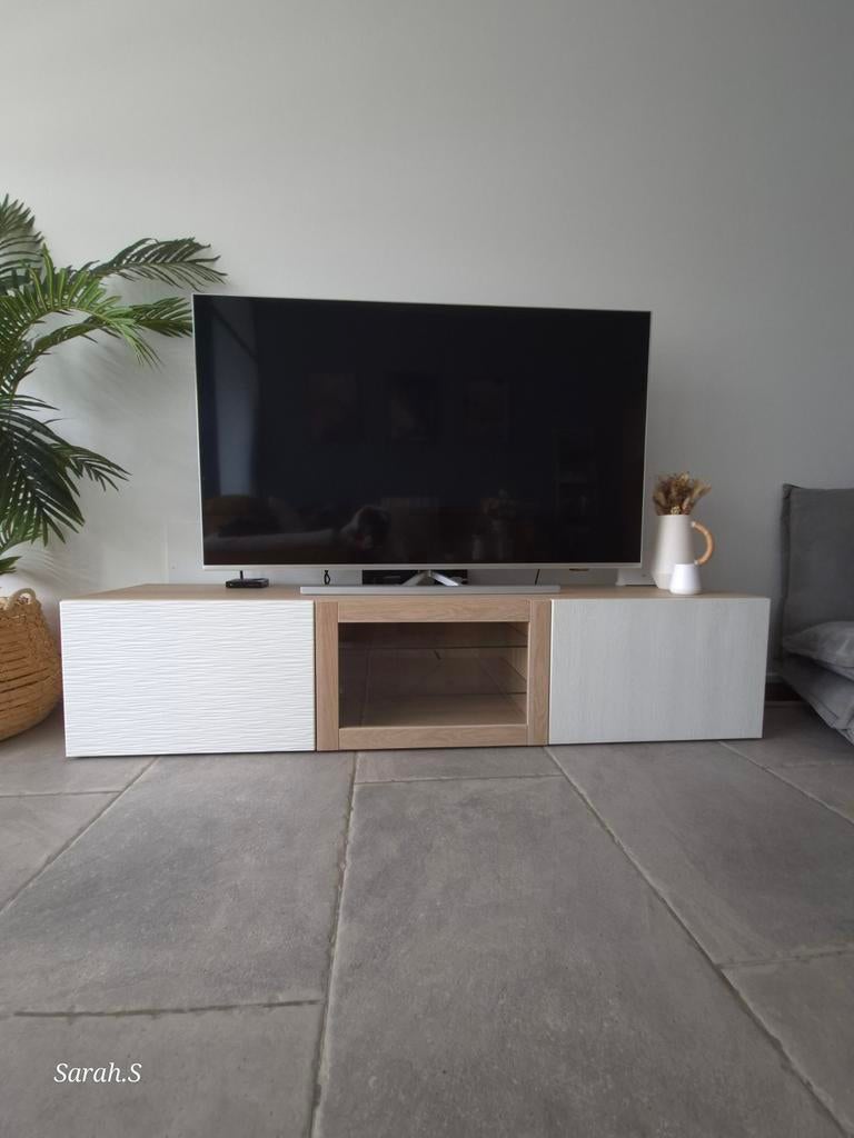 Meuble TV moderne 180 cm – Bon état, Enlèvement