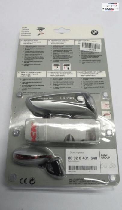 BMW LED Fietslamp op batterijen 80920431648 0431648, Vélos & Vélomoteurs, Neuf, -, Éclairage, -