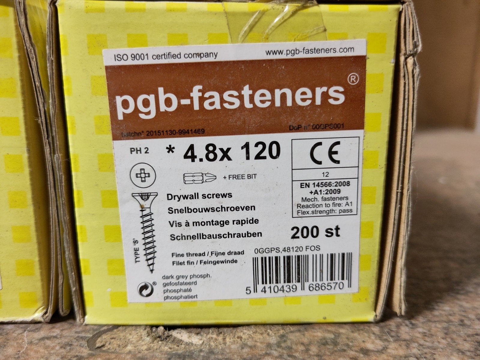 Gipsplaat schroeven 120mm, Ophalen, Schroeven