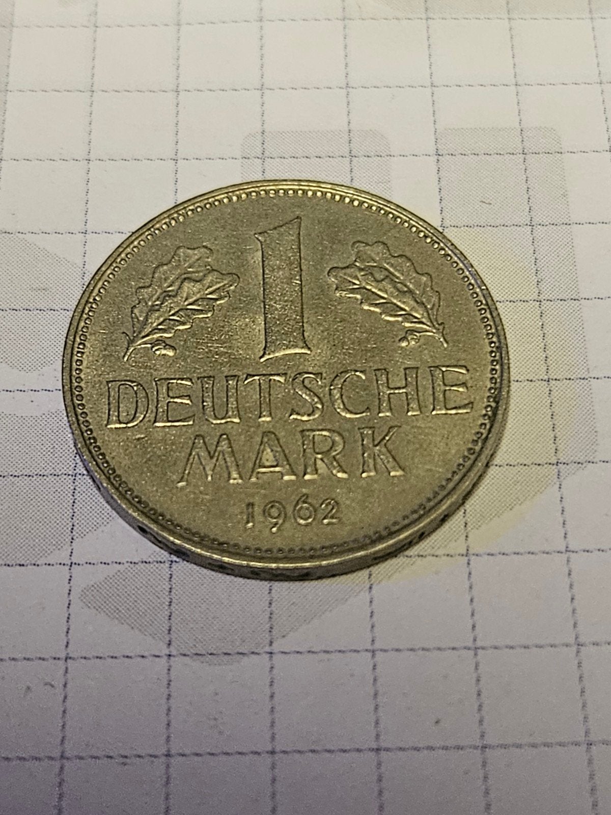1 duitse mark D 1962, Postzegels en Munten, Ophalen