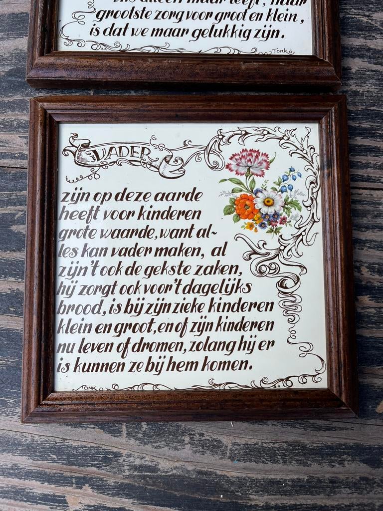 2 mooie spreuken kaders, Huis en Inrichting, Ophalen, Zo goed als nieuw