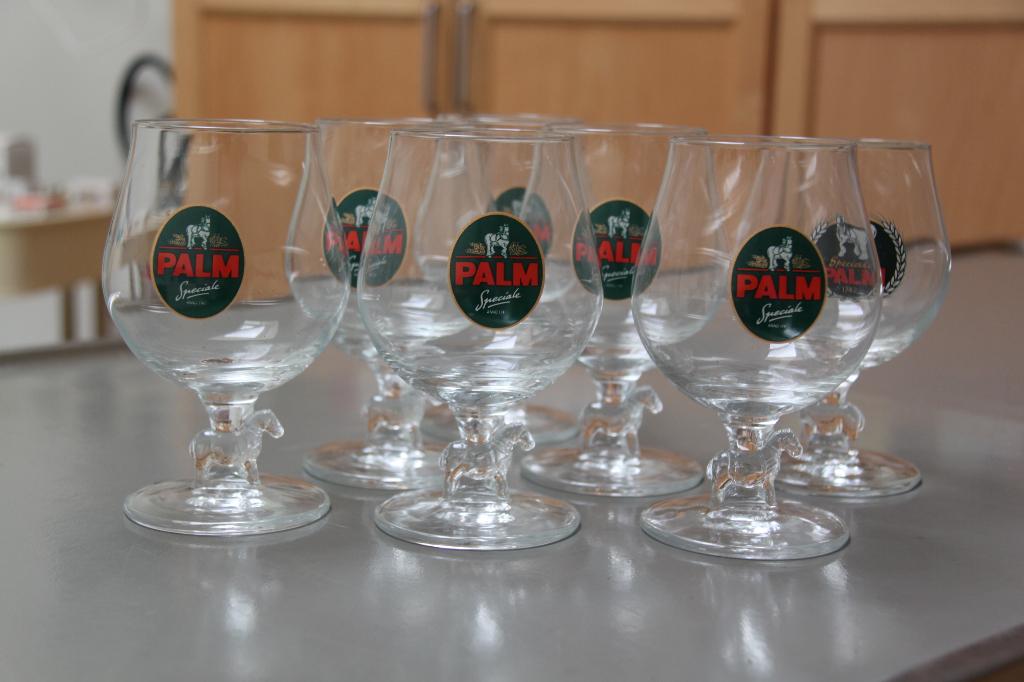 palm glazen, Verzamelen, Ophalen, Zo goed als nieuw, Glas of Glazen, Palm