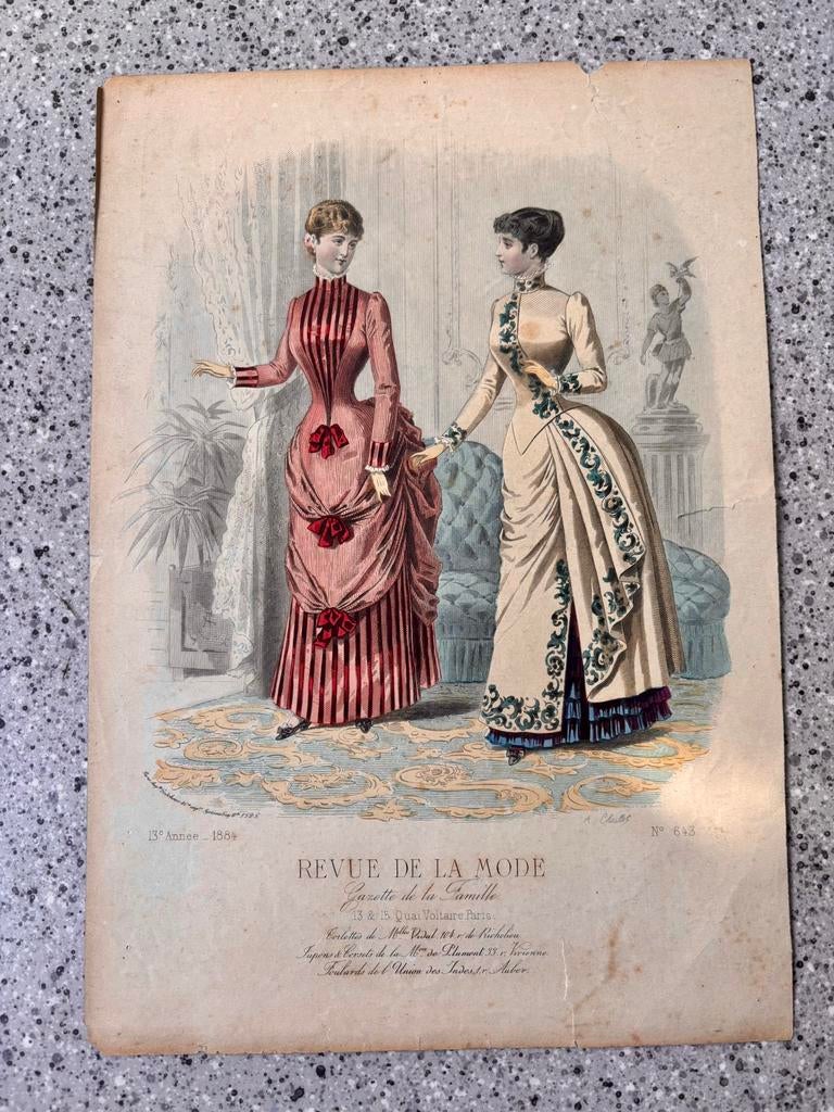 La revue de la mode - Gazette de la famille 1884 -1886, Enlèvement