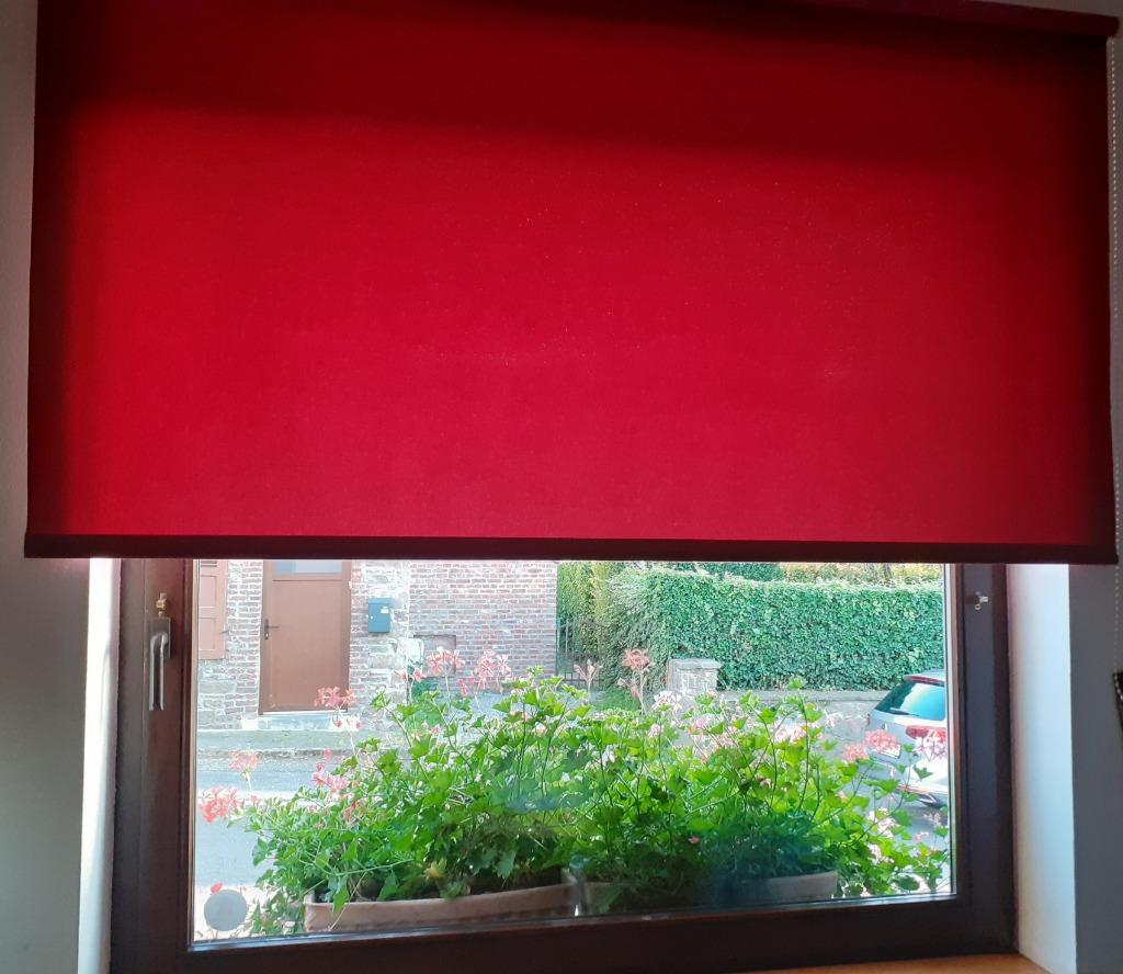 URGENT grand store occultant bordeaux 180 cm de large + atta, Rouge, 150 à 200 cm, Utilisé, 150 à 200 cm