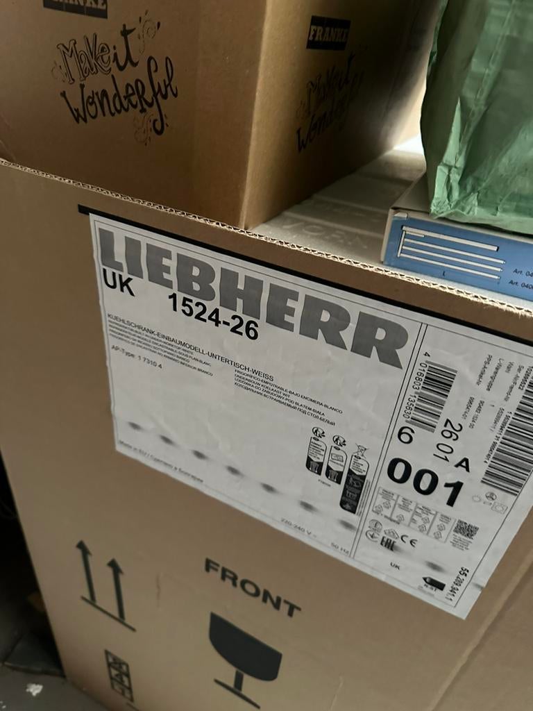Frigo sous plan Liebherr, Electroménager, Enlèvement, Neuf