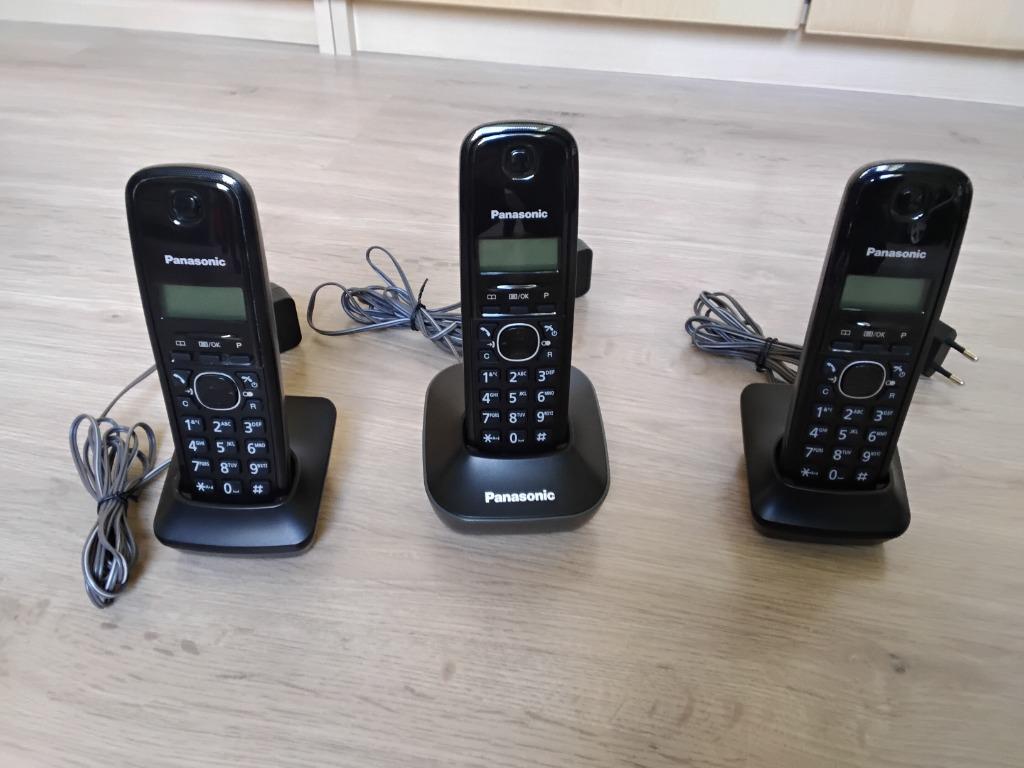 3 telefoons panasonic, Enlèvement, Utilisé, 3 combinés