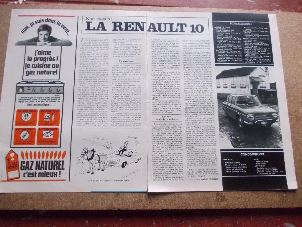 RENAULT DIVERSE TESTS EN ADVERTENTIES JAREN 60 - 70, Ophalen of Verzenden, Gelezen, Renault