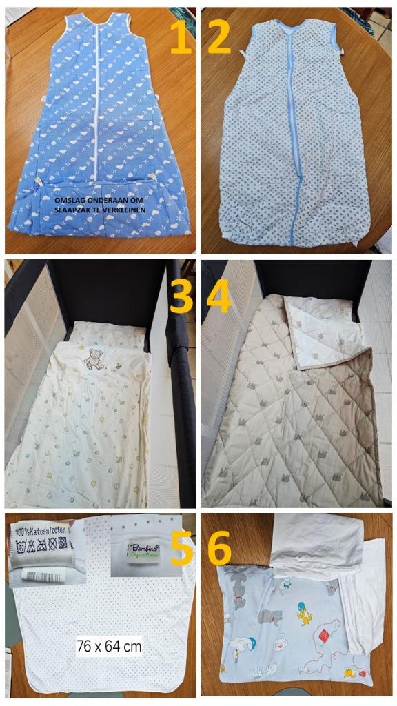 Set met toebehoren voor reisbed baby : slaapzak, dekbed ..., Ophalen, Deken