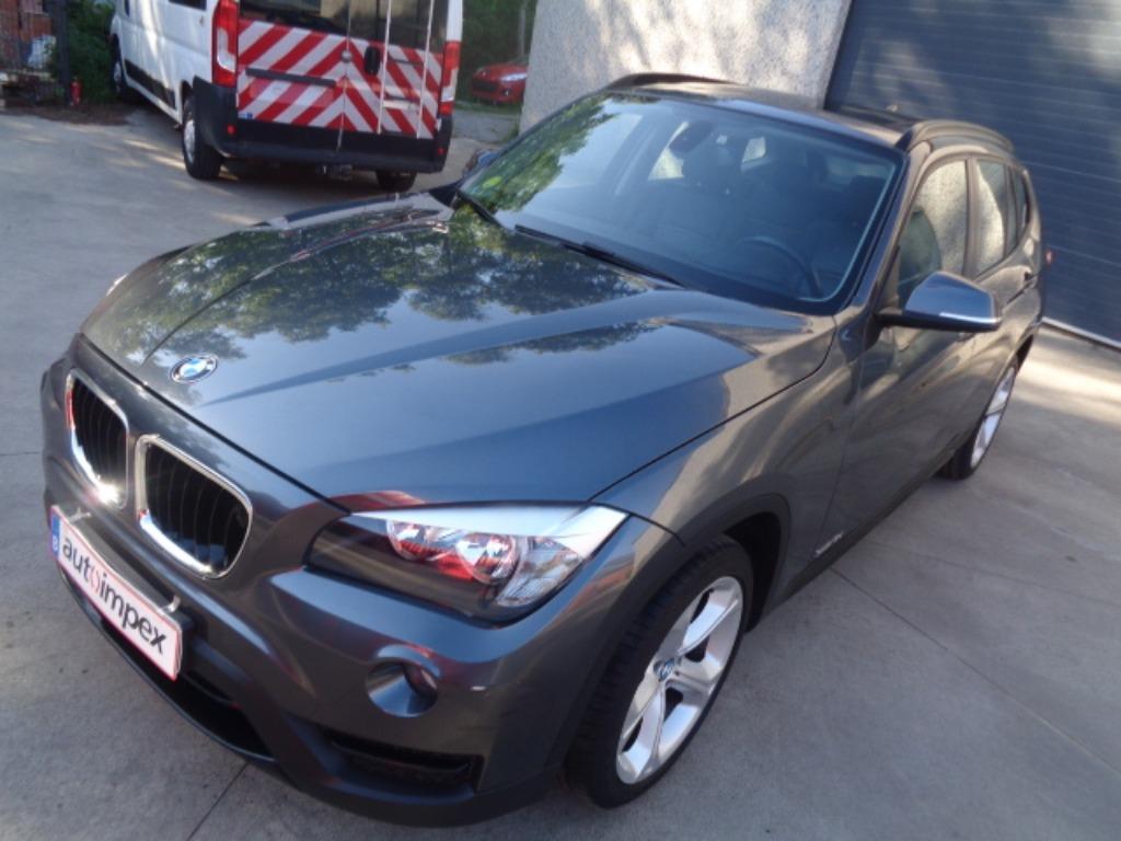 BMW X1 118D 2000D 100KW 6VIT EURO5, Auto's, BMW, Zwart, 4 cilinders, Zwart, Leder