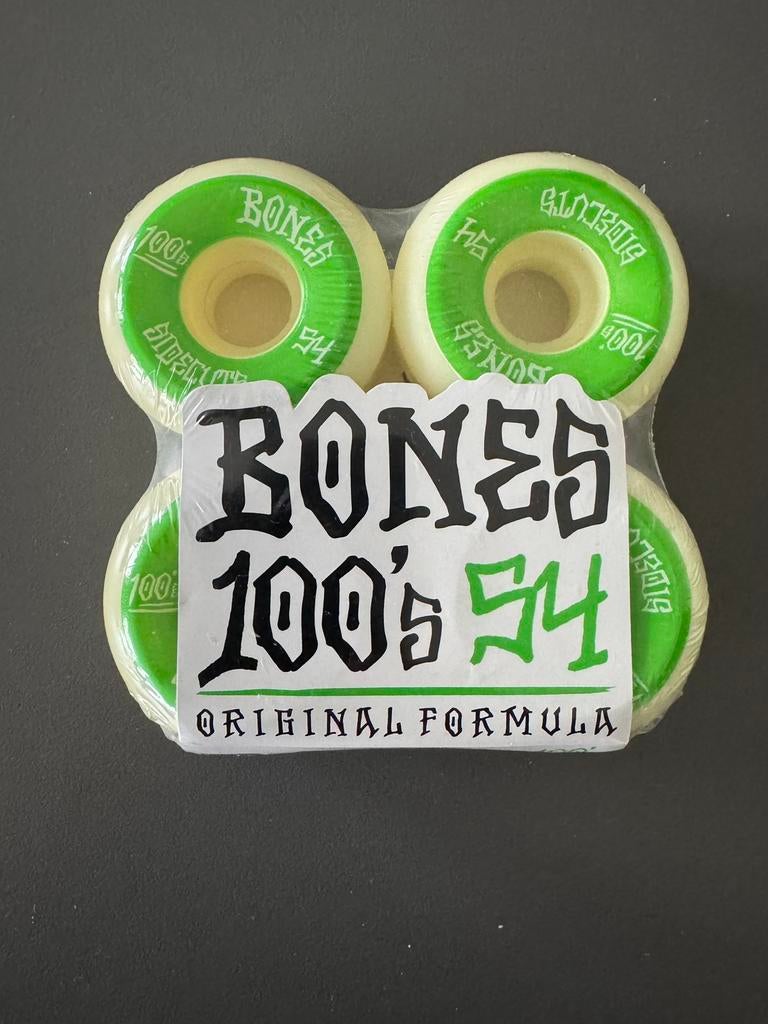 Roues Bones 100’S V5 54mm, Enlèvement ou Envoi, Neuf, Skateboard