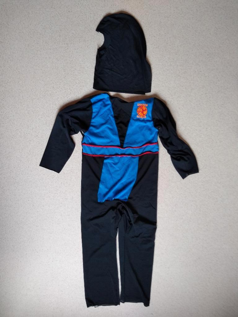 ninja verkleedpakje setje broek muts mt128, Kinderen en Baby's, Carnavalskleding en Verkleedspullen, Ophalen of Verzenden, Gebruikt