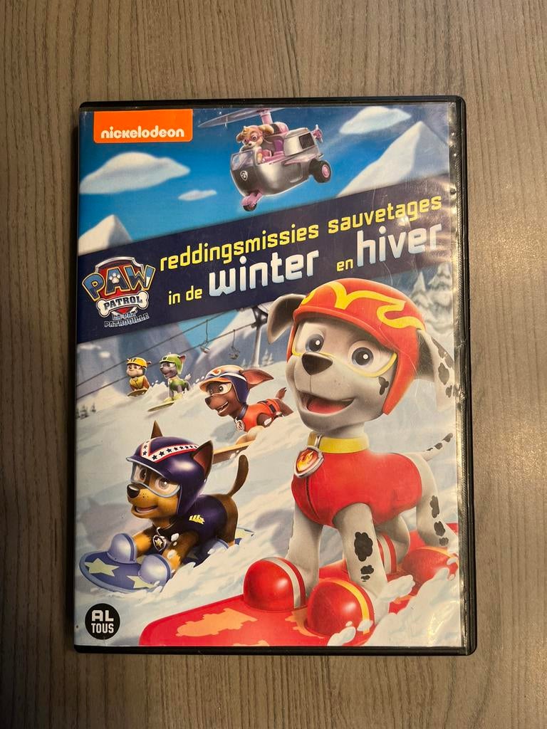 DVD paw patrol reddingsmissies in de winter, Cd's en Dvd's, Alle leeftijden, Ophalen, Gebruikt, Tekenfilm