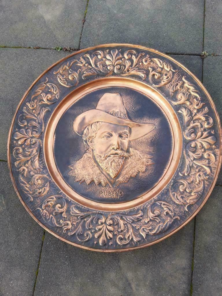 Koperen plaat Rubbens, Antiek en Kunst, Ophalen of Verzenden, Koper