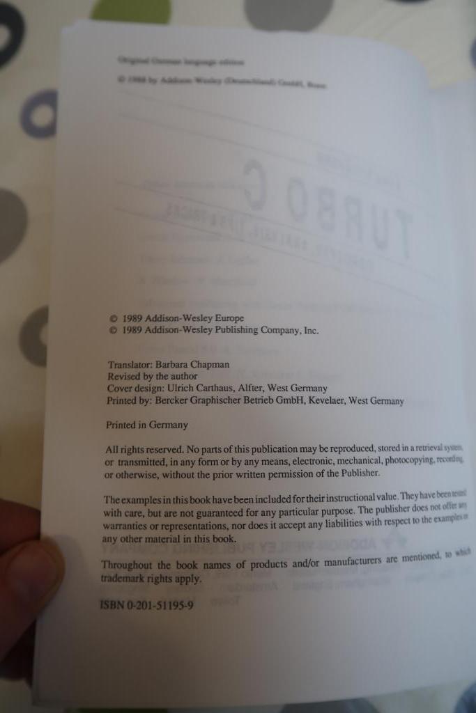 Boek Turbo C - Arne Schäpers, Livres, Langage de programmation ou Théorie, Comme neuf, Enlèvement, Arne Schäpers