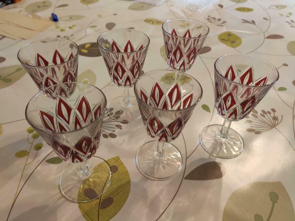 Série de 6 verres en Reims, Collections, Verres & Petits Verres, Enlèvement ou Envoi, Comme neuf