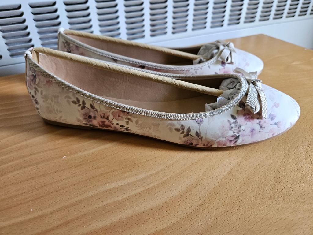 Anna Field ballerina's met bloemmotief - EU42, Anna Field, Wit, Nieuw, Ballerina's